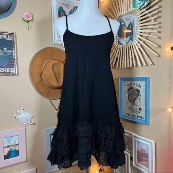 Boho Three Layer Ruffle Trim Extender Dress Slip Dress - Small - Picture 1 of 8
